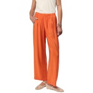 NEW ANOTHER LOVE paris wide-leg pants in persimmon